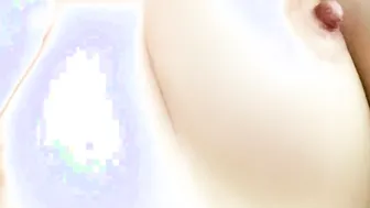 Unshaved snatch and bushy armpit ♡ Japanese amateur massaging sensitive nipples [homemade]