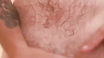 Man jacks off inside shower