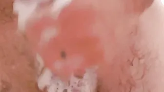 Man jacks off inside shower