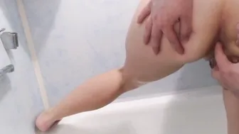 He came to my restroom nailed me with 2 toys and cum on my face