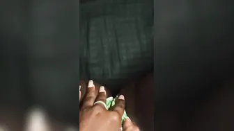The skillful black women having fun fingered inside her sweet cunt 