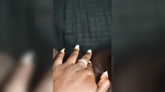 The skillful black women having fun fingered inside her sweet cunt 
