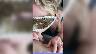 Head cum into throat