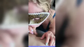 Head cum into throat