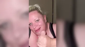 Short blonde bbw pawg getting some dick