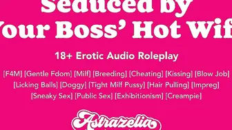 [Erotic Audio] Seduced by Your Boss’ Bombshell Ex-Wife [Gentle Fdom] [Milf] [Breeding] [Cheating]