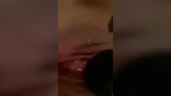 Squirting with vibrator CLOSEUP