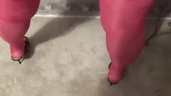 Bombshell red thigh highs