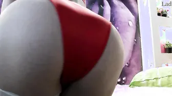 Incredible Sexy star Tease Gigantic Butt inside Underwear doggy style inside pantyhose