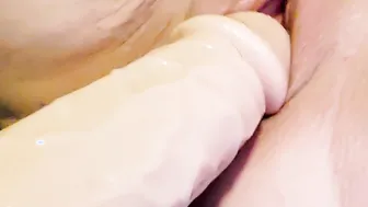 mom begs for your penis while making herself cum with gigantic toy and toy