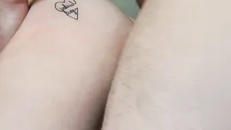 Squirted on my premature hubbys cock sleeve