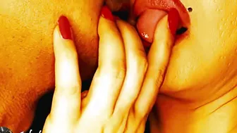Deep Sloppy Filthy Sexsual Passionate Tongue Kiss | Blow his Mind | French Making Out #kiss #tongue