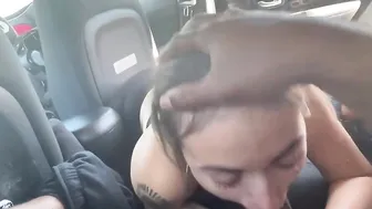 Pulled over for Some Sloppy Oral Sex  Ball Sucking Off 