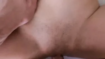 Fuck step sisters cunt next to the camera and cum on her