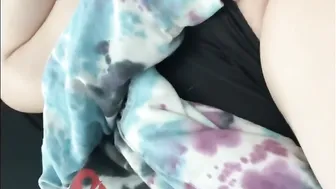 solo female outside masturbation inside the vehicle with cool off asmr rain storm real life exhibitionist