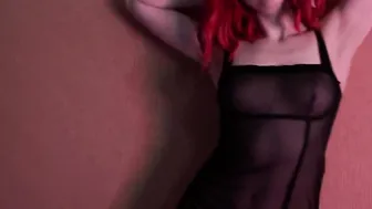 A lot of oil on my titted