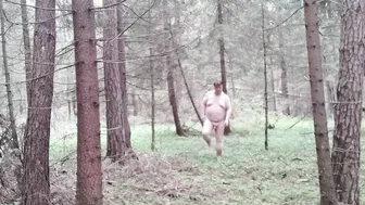 Me nude very risky outdoor walk inside forest and asshole demo