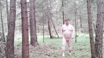 Me nude very risky outdoor walk inside forest and asshole demo