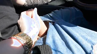 I made Him CUM While He Driving CREAMPIE And Nice Feeling 