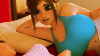 FUTA Milf Sucks Little Daughter | 3D Family Porn