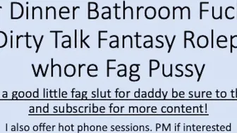 Dinner Turns To Restroom Fucking. Using my Boys cunt twat raw and deep.