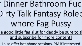 Dinner Turns To Restroom Fucking. Using my Boys cunt twat raw and deep.