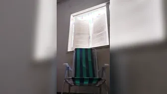 Bro reach his chair for hugest amount of pissing