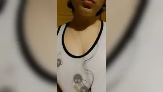 Skinny Thick chinese cunt with mouth strip tease PART one