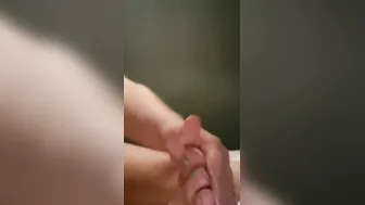 Rubbing lotion on my toes