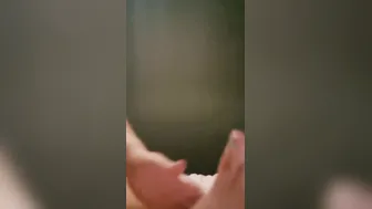 Rubbing lotion on my toes