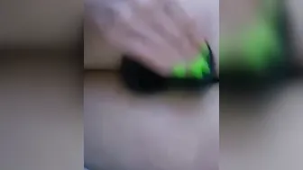 SLUTTY ASSHOLE IS DESPERATE FOR A GIGANTIC PENIS Anal toy training