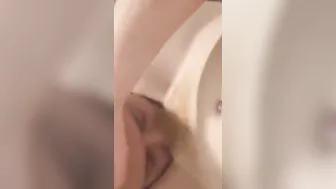 Dude eating out his cunt with mouth tight as cunt