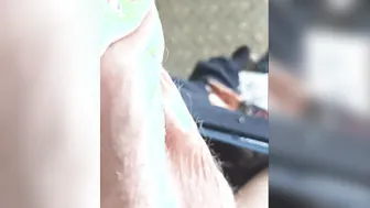 Artsy footage of a bro jerking his wang