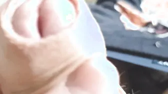 Artsy footage of a bro jerking his wang