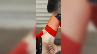 Mi esclavo me práctica delicioso Sexo oral