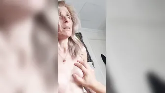 Vulgar milf rides young bf