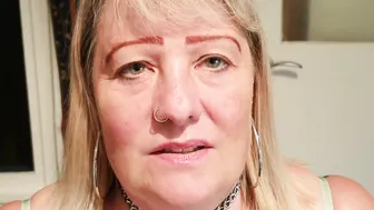 Submissive hoe kicked into vagina and drinks her own piss