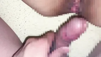 【熟女をヌポヌポ生ハメ】したらとんでもない量のおりものがちんぽにべっとりついた…素人カップル/パイパン/主観動画/ハメ撮り