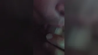 Beauty cougar sucking off daddy’s big dick