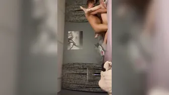 Amazingly Hot erotic Hotwife sneaks into a pound session with BF while husband works