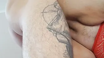 I caught my mother-into-law masturbating her snatch and helped her