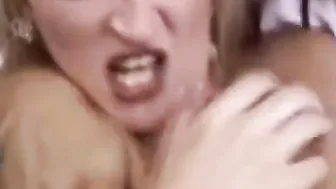 Trashy Blonde Swinger Public 3Some Fun Enjoyment