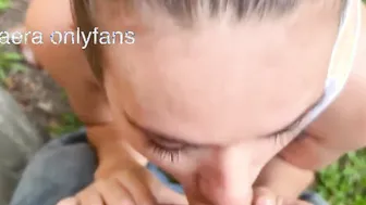 La pongo a mamar a diario y dónde sea. Big cum facial