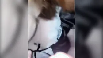 Cutie french maid sucking off huge rough dick