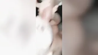 Blowing strangers dick thru the hole
