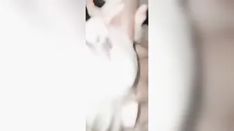 Blowing strangers dick thru the hole