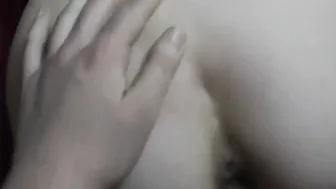 Farting vagina stepsister asks to cum on her butt