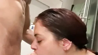 Blown My Lovely Husbands Cock Before He Goes To Shower BWC