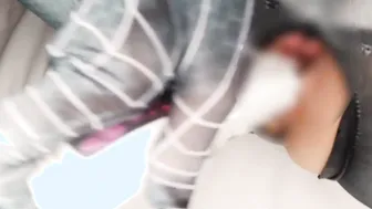 Continuous masturbation with a vibrator wearing Spiderman costume