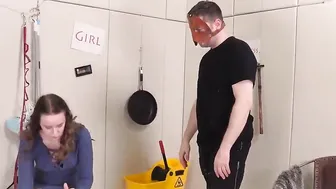 Tied 19 yo slave skank gets booty ravaged